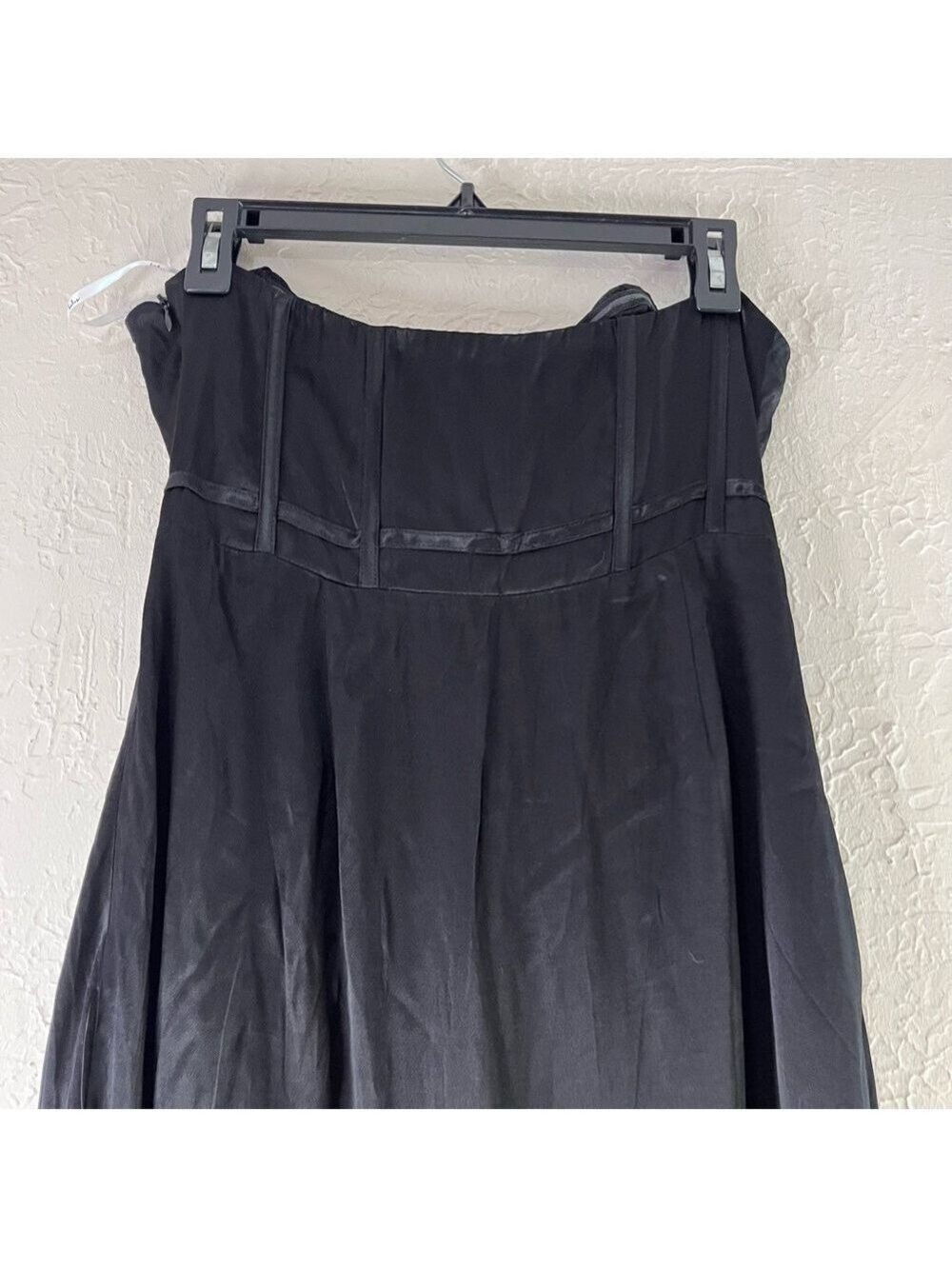 Lulu's Extraordinary Presence Black Satin Strapless Maxi Dress - Picture 9 of 14